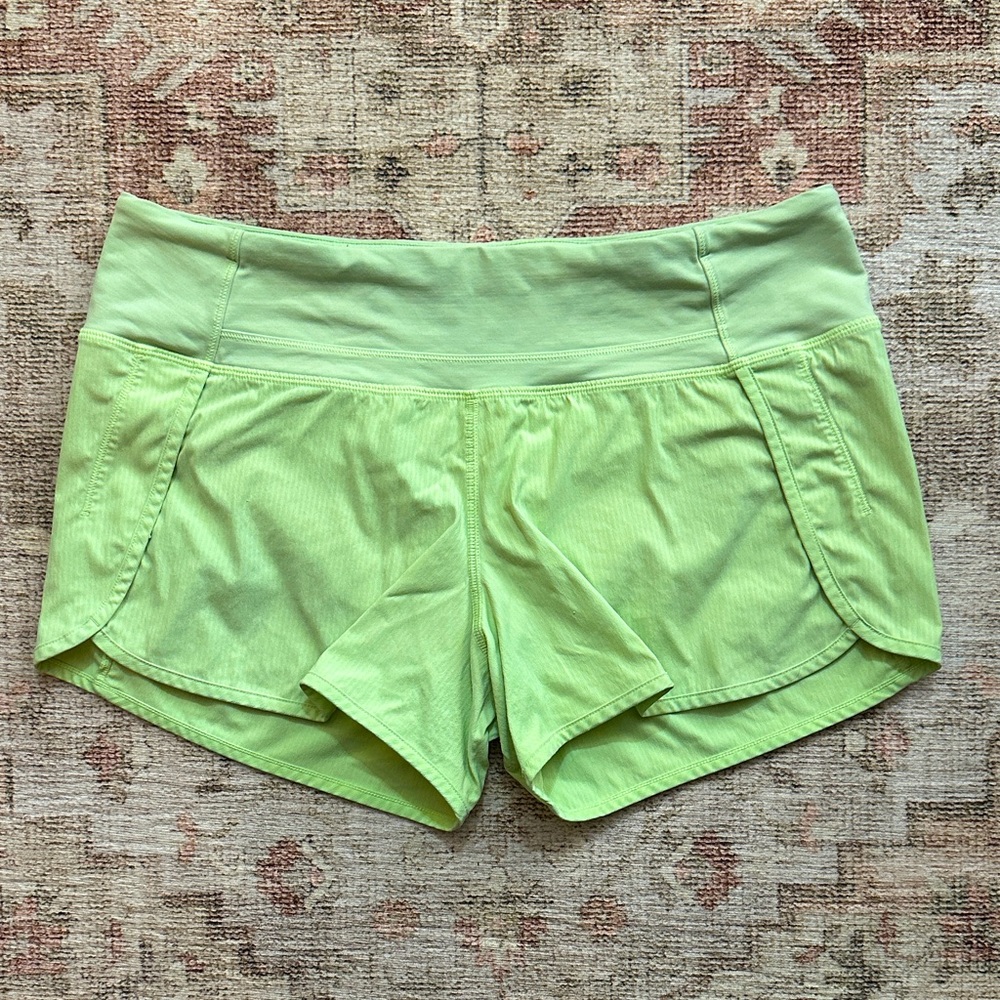 lululemon athletica Lime Green Athletic Shorts